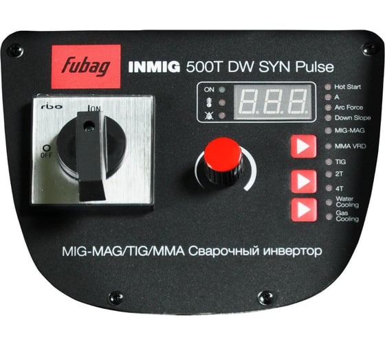 Сварочный инвертор полуавтомат FUBAG INMIG 500T DW SYN PULSE c подающим механизмом DRIVE INMIG DW SN PULSE 38433 + горелка FB 400 3m 38449 38432.2