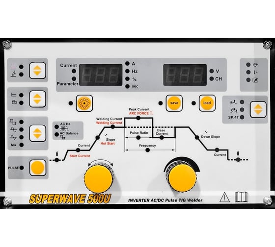 Аппарат аргонодуговой сварки Hugong SUPERWAVE 500U, без БО и тележки 031865