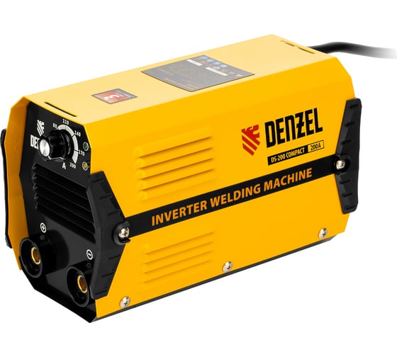 Аппарат инвертор дуговой сварки 200 А, ПВ DENZEL DS-200 Compact 94373