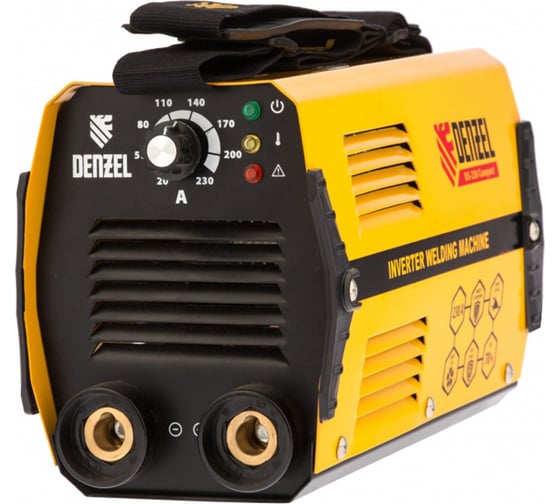 Аппарат инвертор дуговой сварки 230 А, ПВ DENZEL DS-230 Compact 94374