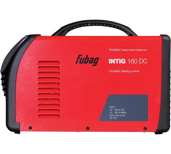 Сварочный инвертор FUBAG  INTIG 160 DC + горелка FB TIG 17 5P 4m 38455 38 025.2