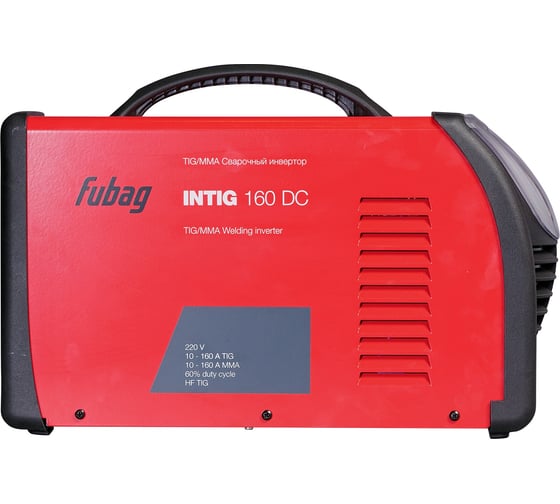 Сварочный инвертор FUBAG  INTIG 160 DC + горелка FB TIG 17 5P 4m 38455 38 025.2