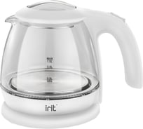 Электрический чайник IRIT стеклянный белый IR-1116