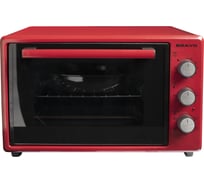 Электрическая печь BRAVO fo-381r 38 литров, красная, конвекция УТ000014816