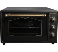 Электрическая печь BRAVO fo-38blr 38 литров, черная, рустик УТ000014812