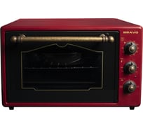 Электрическая печь BRAVO fo-38rr 38 литров, красная, рустик УТ000014817