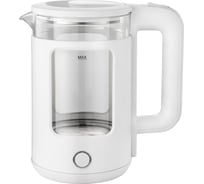 Чайник ENERGY e-256 1.5 л, стекло, белый 164151