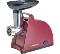Электромясорубка Аксинья КС-2003 бордовый с черным, 2000 Вт 0R-00006622