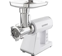 Электрическая мясорубка ENDEVER Sigma-111, мощность 2600 Вт, белый/стальной, производительность до 2 кг/мин, функция реверс 90432