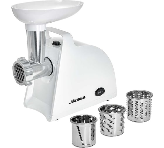 Электромясорубка Аксинья КС-2005С белый, 2000 Вт Р1-00010514 1