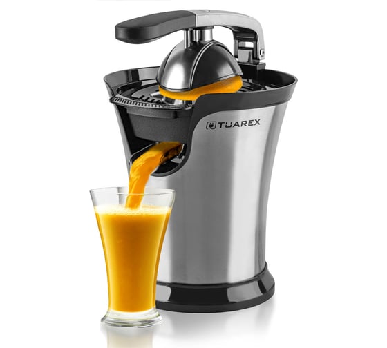 Электрическая соковыжималка для цитрусовых Tuarex TK-7001, черный/стальной 90451