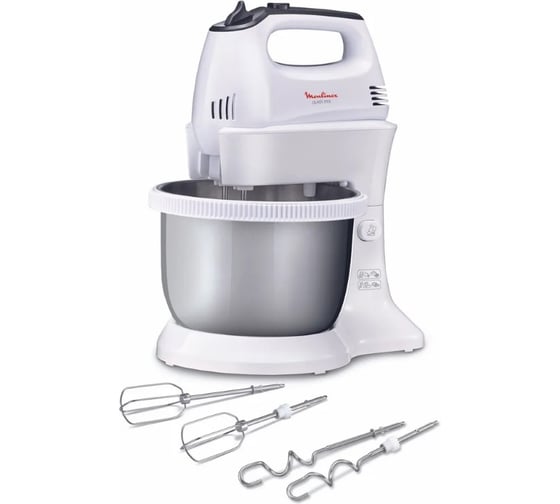 Планетарный миксер MOULINEX 300 Вт белый HM3121B1