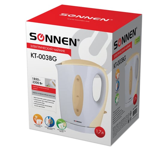 Чайник SONNEN KT-003BG 451819