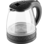 Чайник Homestar hs-1053 1.2 л, стекло, пластик, черный 106463