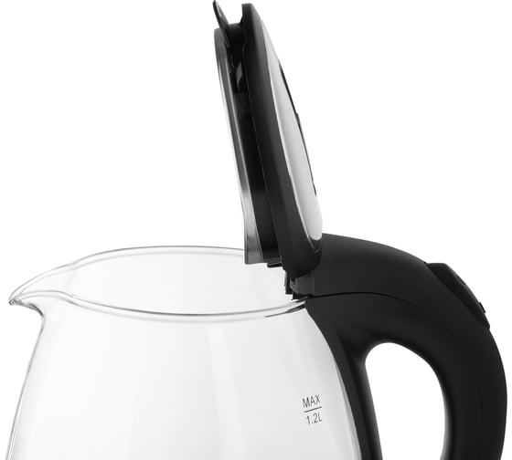 Чайник Homestar hs-1052 1.2 л, стекло, пластик, черный 106462