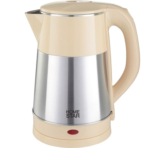Чайник Homestar hs-1055 2.3 л, стальной, бежевый 106468 1