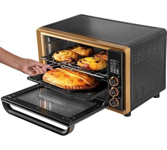 Мини-печь TUAREX TK-5040 черный/золотой, 1600 Вт, 40 л 90406