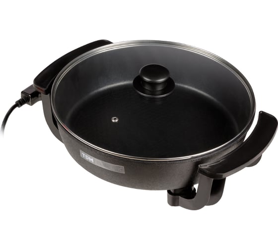 Электросковорода с крышкой TDM ELECTRIC "Кэмп 2", 1500 Вт, диаметр 40 см, глубина 7 см, антипригарное покрытие SQ4020-0002