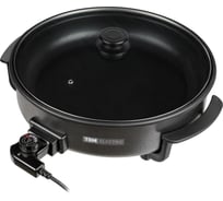 Электросковорода TDM ELECTRIC с крышкой "Кэмп 1", 1350 Вт, диаметр 30 см, глубина 7 см, антипригарное покрытие SQ4020-0001