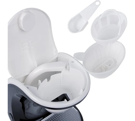 Кофеварка FIRST 5453-2 White/black 450 Вт, 2 чашки FA-5453-2