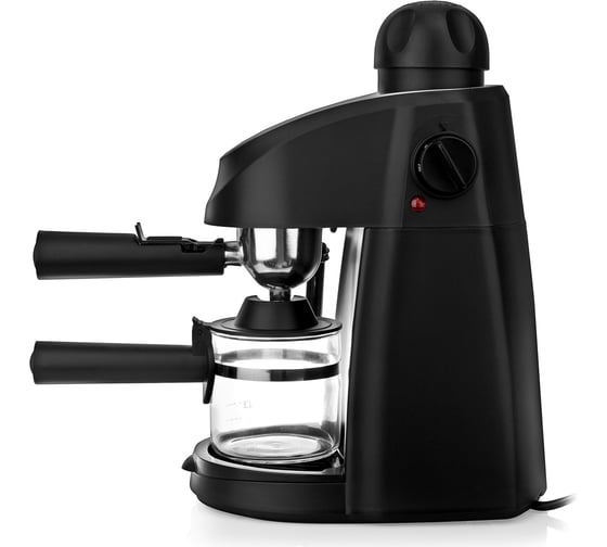 Кофеварка FIRST 5475-3 Espresso 800 Вт, давление насоса 3.5 бар, емкость 4 чашки 240 мл, черный FA-5475-3