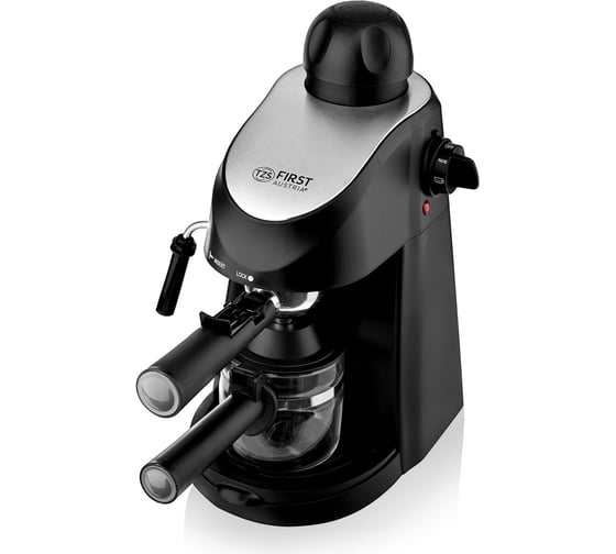 Кофеварка FIRST 5475-3 Espresso 800 Вт, давление насоса 3.5 бар, емкость 4 чашки 240 мл, черный FA-5475-3