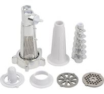 Мясорубка FIRST White 5141-1 1000 Вт, реверс, 3 диска, соковыжималка, насадки для фарша и кеббе FA-5141-1