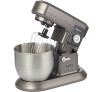 Миксер-тестомес FIRST Grey 5259 1200 Вт, 10 скоростей, импульс, металлическая чаша 6.5 л, 3 насадки FA-5259