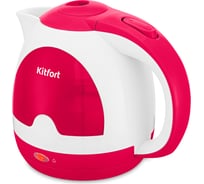 Чайник KITFORT бело-малиновый КТ-6607-1