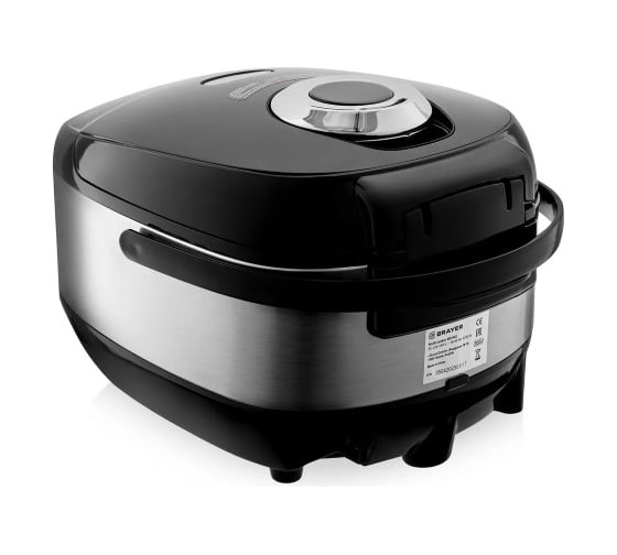 Мультиварка BRAYER 2402BR 1250 Вт, 5 л, 12 программ, таймер 24 ч, мультиповар, съемная крышка BR2402
