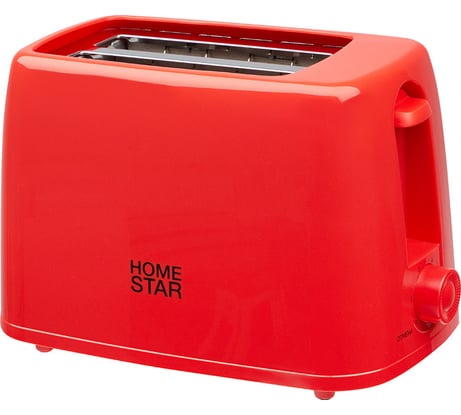 Тостер Homestar HS-1015 красный, 650 Вт 106192