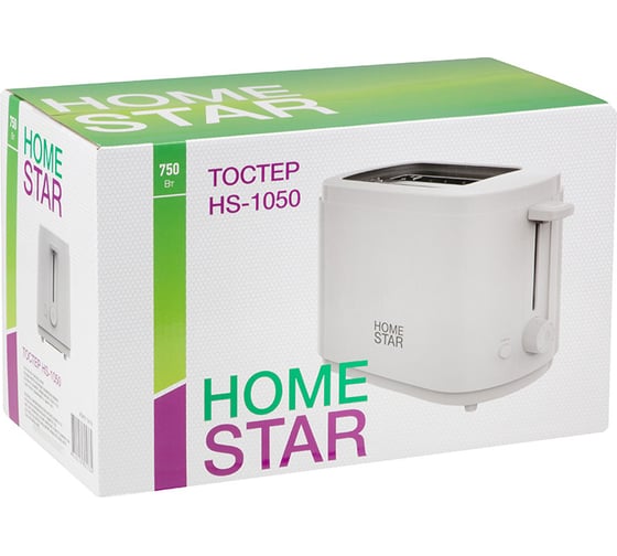 Тостер Homestar HS-1050 белый, 750 Вт 106196