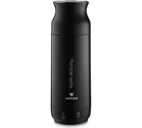 Маленький чайник термос WATTICO 220В 0.5 л Kettle черный 00-00000097