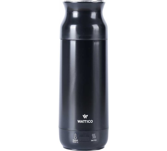 Маленький чайник термос WATTICO 220В 0.5 л Kettle черный 00-00000097