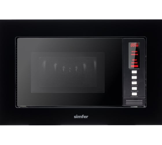 Встраиваемая микроволновая печь SImfer 20 литров, 1080 вт, черный MD2220 1