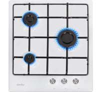 Газовая варочная панель SImfer эмалированные решетки, автоподжиг, белая H45V30W470