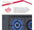 Газовая варочная поверхность SImfer газ-контроль, wok конфорка, чугунные решетки, серое стекло H60H41G570 5