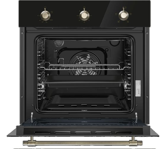 Газовый духовой шкаф с электрическим грилем MAUNFELD EOGC604RBG.MT