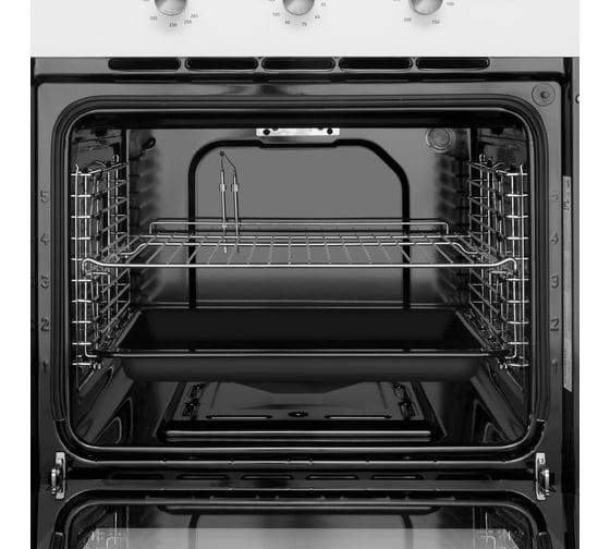 Газовый духовой шкаф с электрическим грилем MAUNFELD MOGS703W