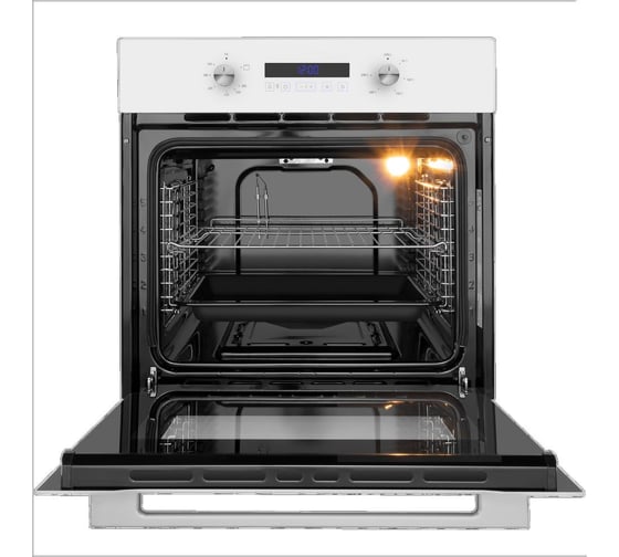 Газовый духовой шкаф с электрическим грилем MAUNFELD MOGM703W
