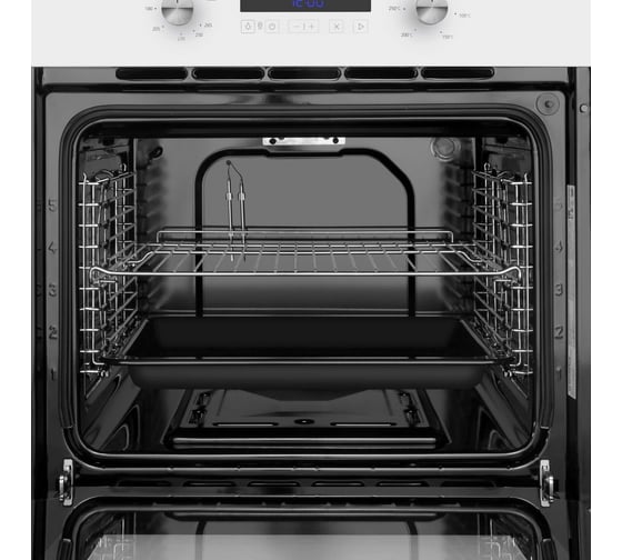 Газовый духовой шкаф с электрическим грилем MAUNFELD MOGM703W