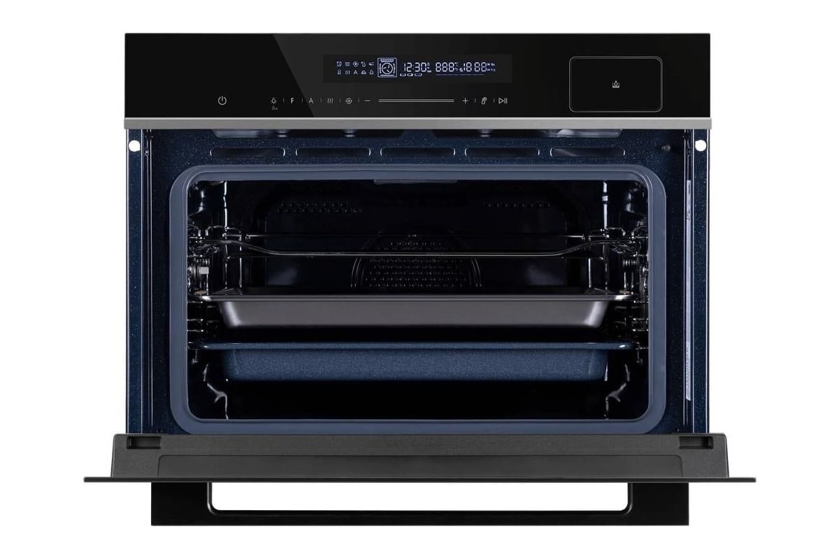 Электрический духовой шкаф с паром MAUNFELD MCMO5016STGB - выгодная ...