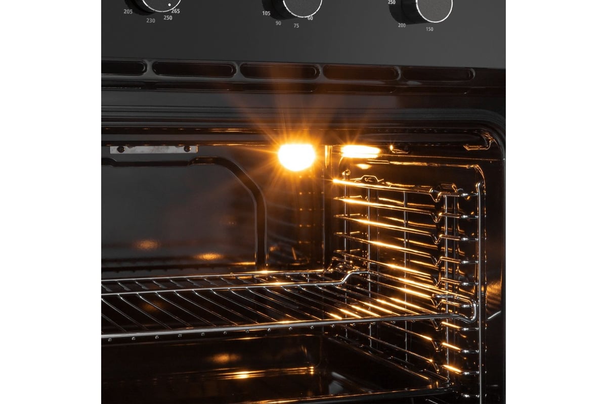 Газовый духовой шкаф с электрическим грилем MAUNFELD MOGM703B2 ...
