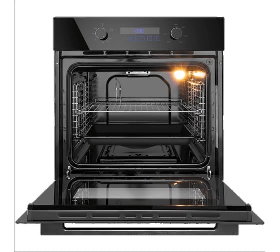 Газовый духовой шкаф с электрическим грилем MAUNFELD MOGM703B2