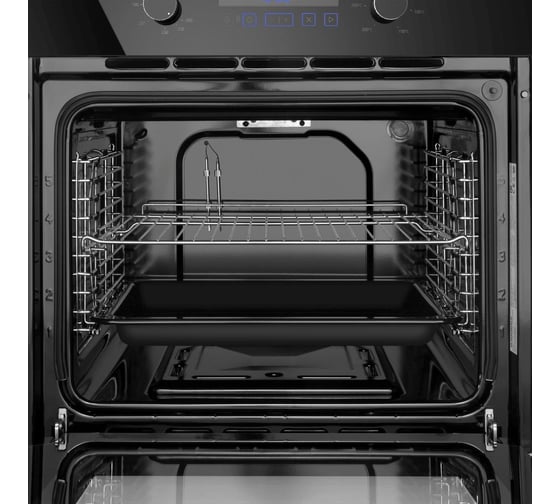 Газовый духовой шкаф с электрическим грилем MAUNFELD MOGM703B2