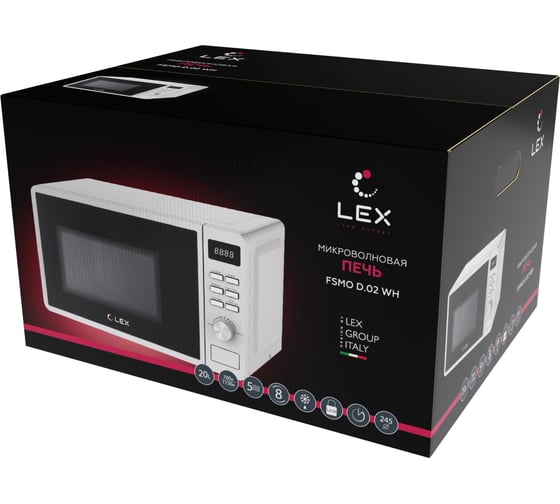Микроволновая печь Lex fsmo d.02 wh FSMOD.02WH