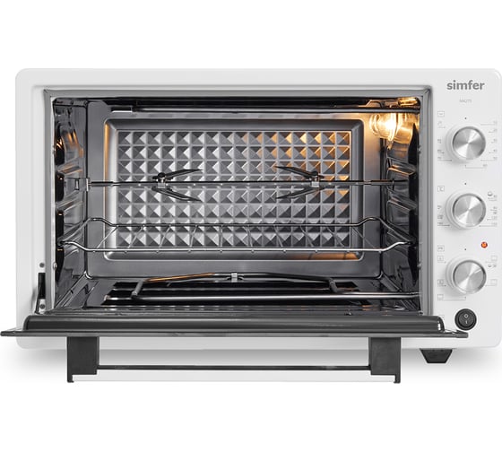 Мини-печь SImfer 6 режимов, конвекция, двойное стекло, цвет белый M4275