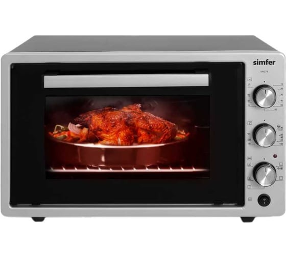 Мини-печь SImfer 6 режимов, конвекция, двойное стекло, цвет серый M4274