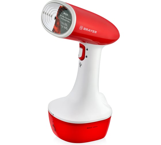 Ручной отпариватель BRAYER 1470 Вт, пар 20 г/мин, съемная щетка, фиксация пара BR4124