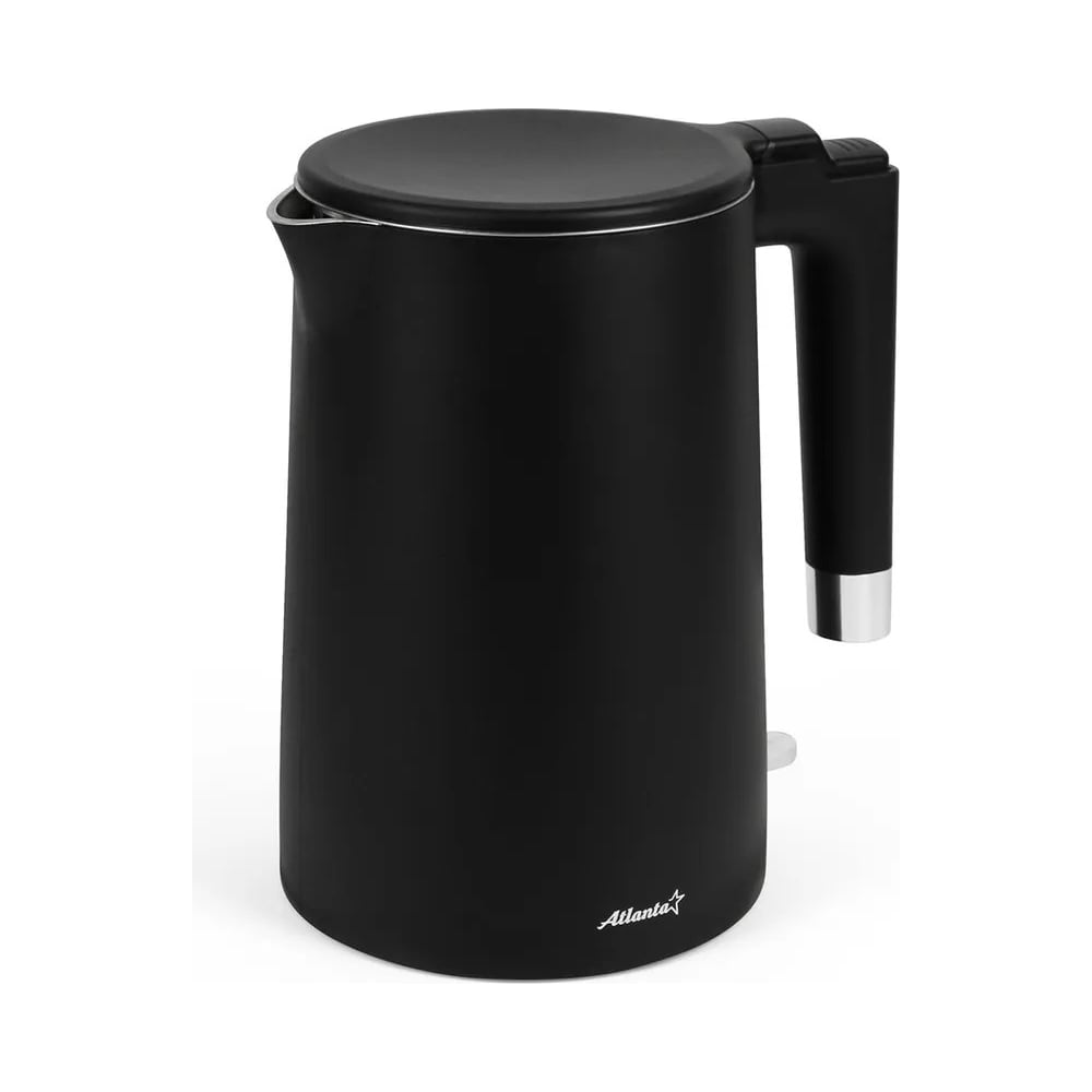 Электрический двухстенный чайник  ATH-2449 black - выгодная цена .